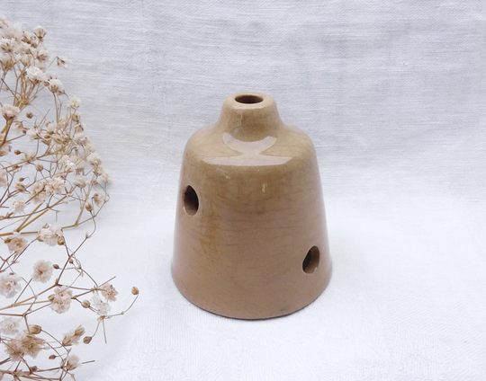 Vintage Pie Funnel, Salt Glazed Stoneware 1950's Steam Vent, Crust Support, Whistle Chimney, Bird. Kitchenalia Baking Cookware Bakeware