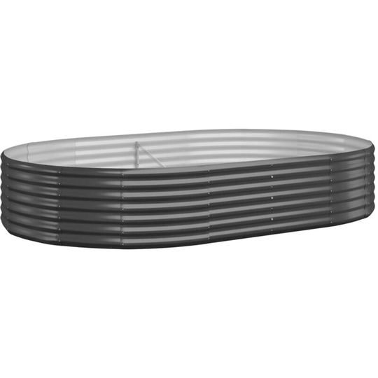 Vidaxl - Garden Planter Powder-coated Steel 214x140x36 cm Anthracite Anthracite