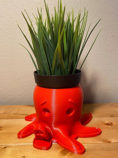 Octopus Planter With Saucer | 3D Printed