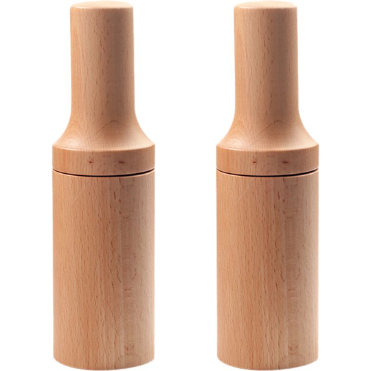 Wooden Salt and Pepper Grinder Set, Acacia Wood Salt and Pepper mills set,Grinders Refillable 15008
