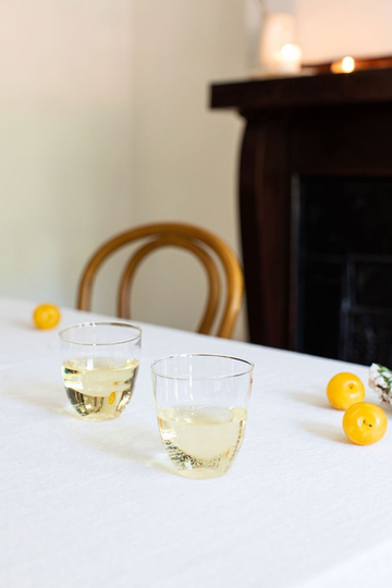 Organic Shaped Drinking Glasses Set Of 2