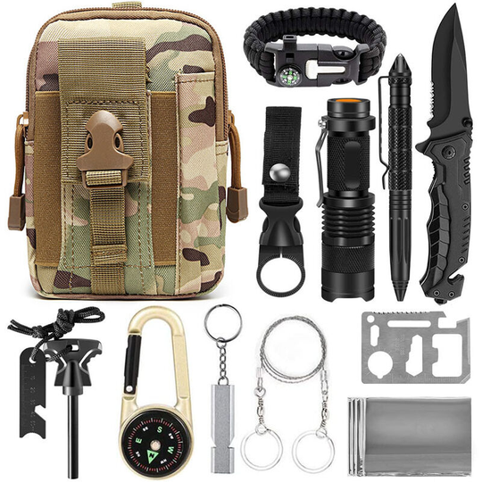 Thsinde - Tactical Medicine emt Pouch Waterproof Molle First Aid Bag, Military First Aid Kit Kit for Hiking Camping Airsoft with Medical Scissors