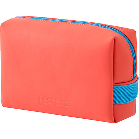 Pesce - Portable Cute Travel Makeup Bag for Women and Zipper Pouch Makeup Organizer Bag orange