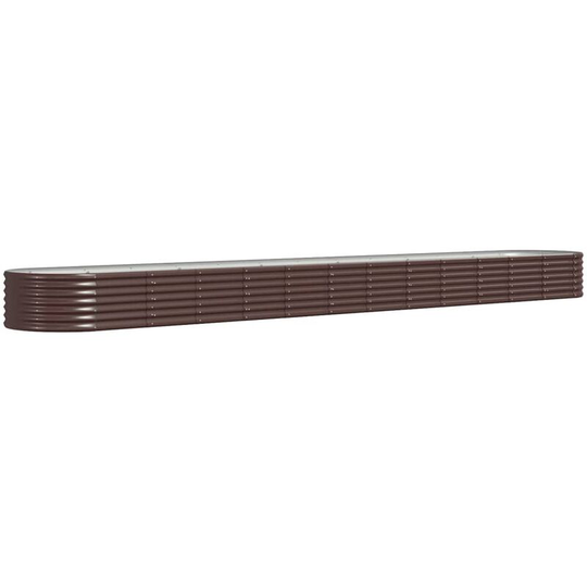 Vidaxl - Garden Planter Powder-coated Steel 512x80x36 cm Brown Brown