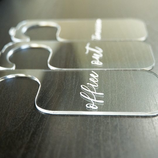Custom Acrylic Name Hangers, Personalized Clothes Dividers, Closet Hanging Organizing