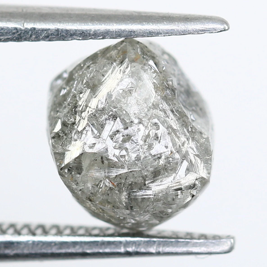2.16Ct Salt & Pepper Raw Diamond For Engagement Ring