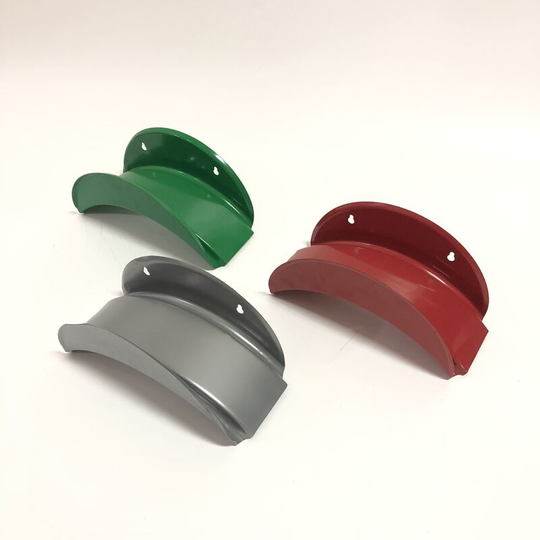 Garden Hose Wall Bracket - Powder Coated Steel Hose Wall Bracket - Garden Hose Wall Bracket, 3 pcs, Red Green Gray