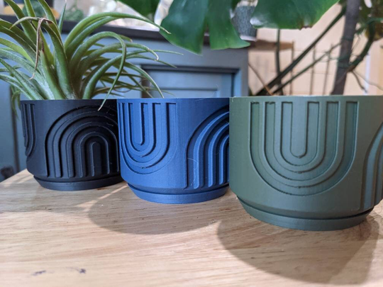 Rainbow Pot - 2 Inch Or 3 Planter , Boho Planter, Indoor Planter, Birthday Gift, Succulent & Cactus