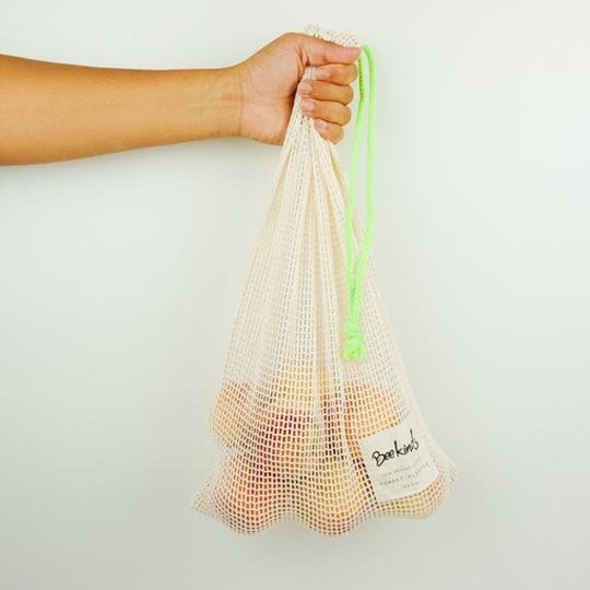 Organic Cotton Mesh Produce Bags - Cornflower