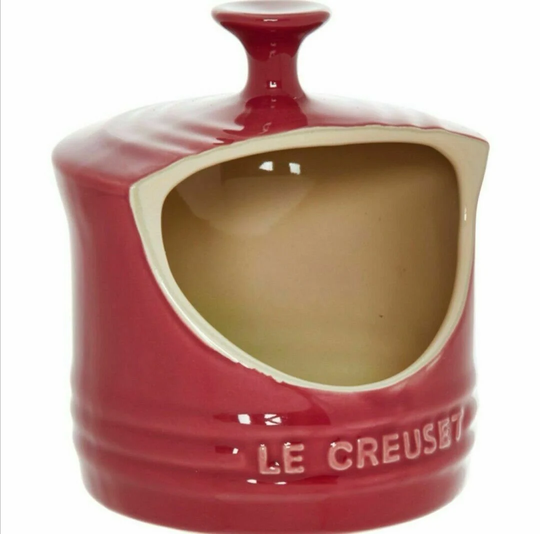 Le Crueset Pale Rose Stoneware Salt Pig 15x12cm Bnwt New