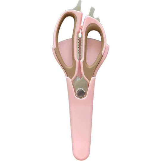 Multi-Purpose Kitchen Scissors with Sharp Blades Stainless Steel Household Scissors New All-Purpose Scissors with Blade Cover for Chicken Fish Meat