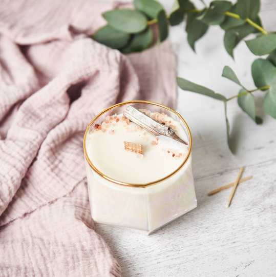 Rock Salt And Driftwood Soy Wax Candle