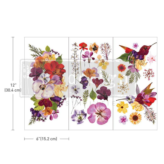 Organic Flora Small Furniture Transfer By Redesign With Prima | 6" X 12