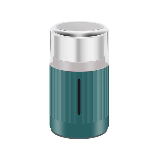 Coffee Grinder Electric Spice Grinders for Nuts Herbs Coffee Beans, Portable Mini Grain Mill with Stainless Steel Blade and Small Brush (Green)