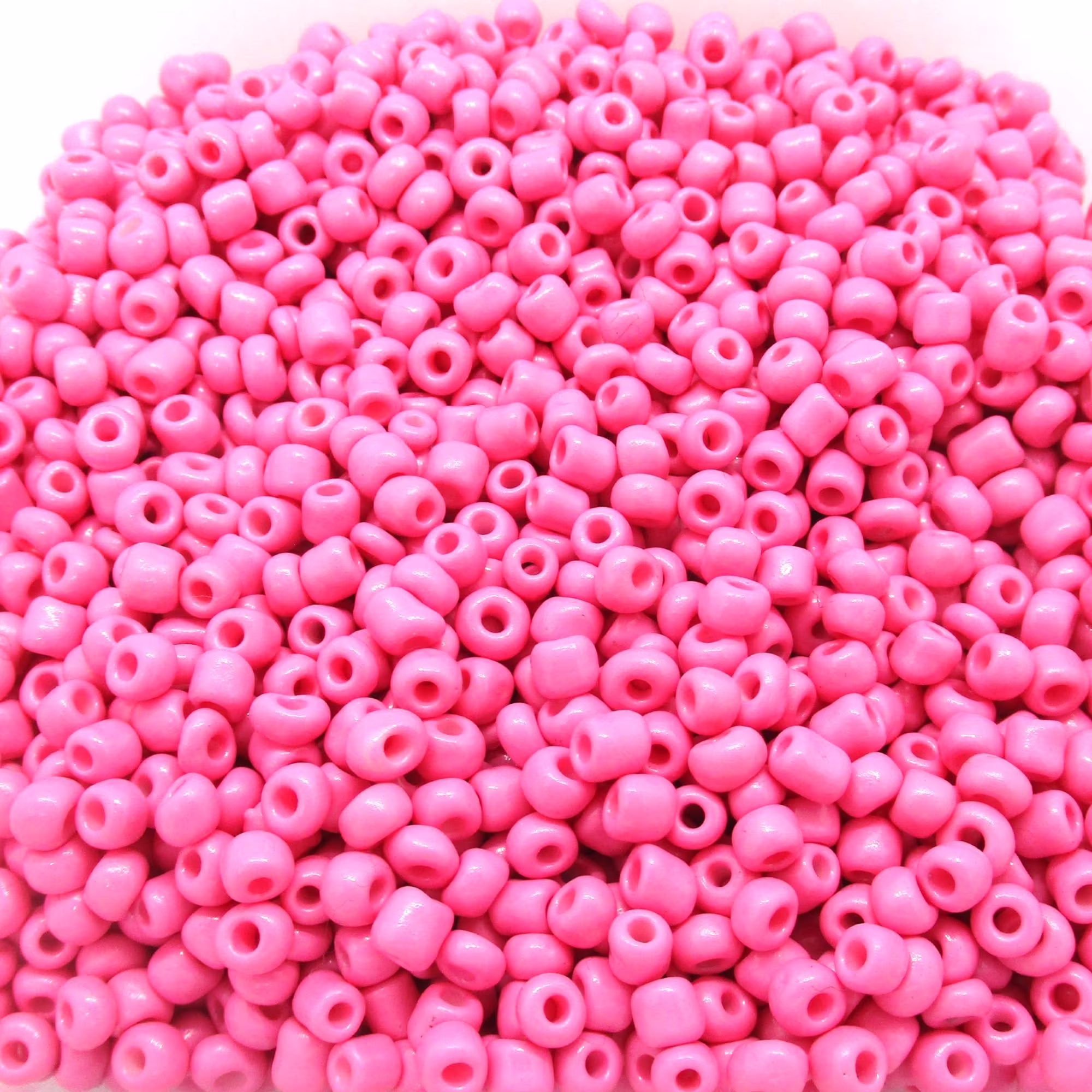 Dark Pink Seed Beads, 4x3mm 20 Grams, Jewelry Making Supplies