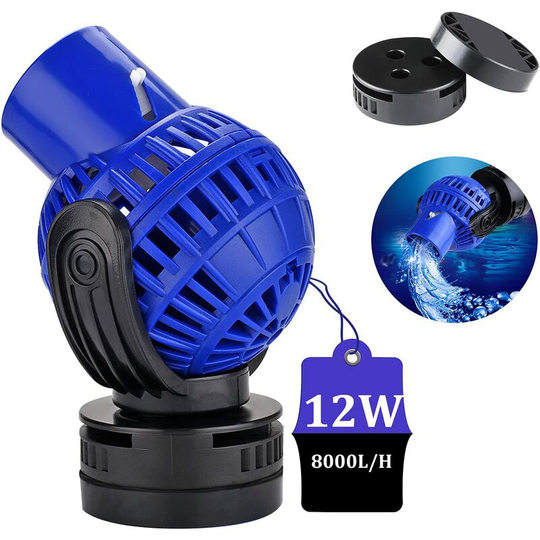 8000L / h 12 Watt Wave Maker Brewing Pump for Aquarium 100 ~ 150cm Circulation Pump for Freshwater and Salted Water