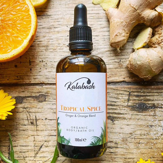 Tropical Spice Luxury Organic Bath/Body Oil 100ml