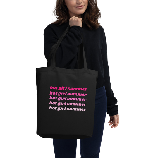 Hot Girl Summer - Canvas Tote Bag Organic Cotton & Eco Friendly