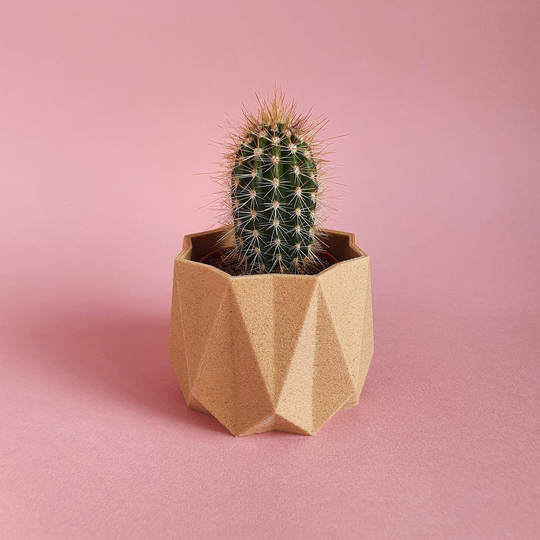 Eco Planter - Ruby Planet Friendly Geometric Pot