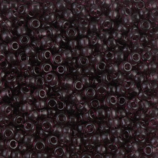 Seed Bead 8-153 Miyuki Beads 8/0 Dark Smoky Amethyst 10 Grams Diy