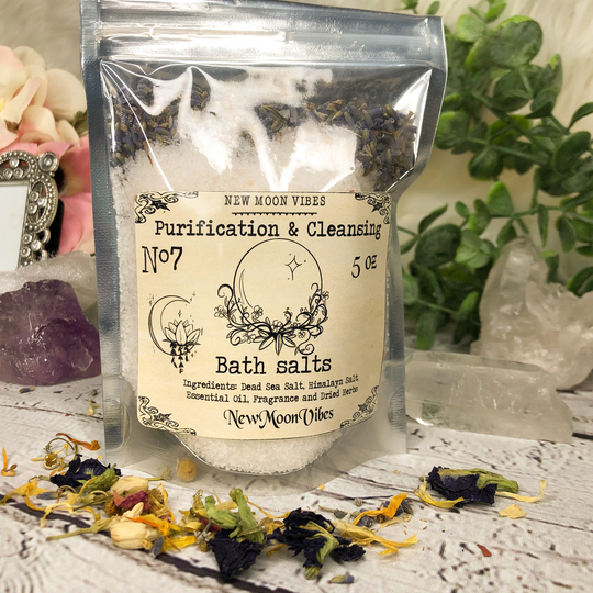 Purification Cleansing Break Spells Remove Negativity Ritual Herbal Bath Salts Smudge Banish Negative Guilt Shame Sadness Grief