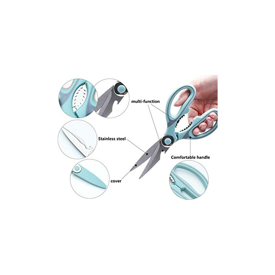 Benobby Kids - Heavy Duty Kitchen Scissors, Sharp Stainless Steel Multi-Purpose Kitchen Scissors, Kitchen Scissors for