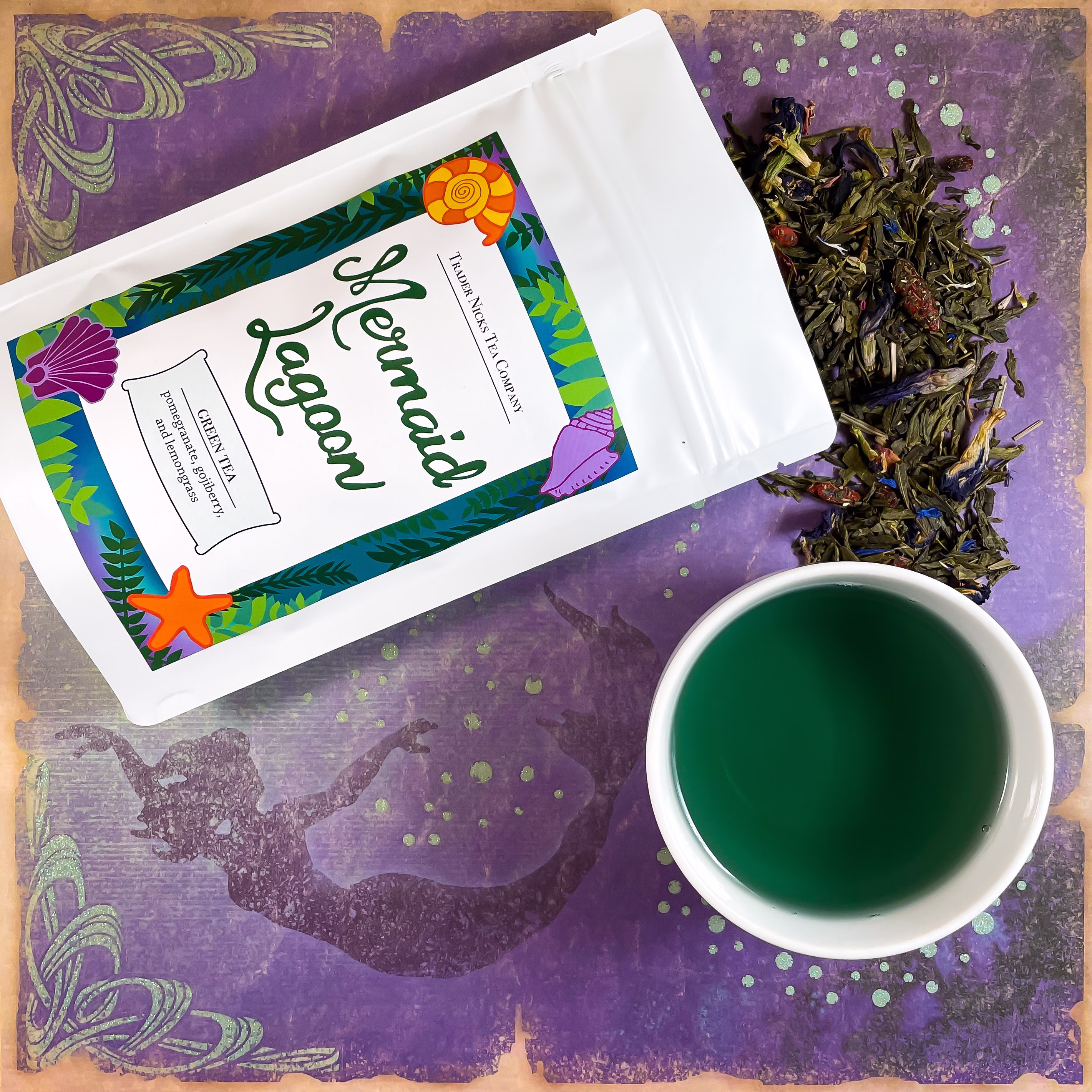 Pomegranate Fruit Green Tea Mermaid Lagoon