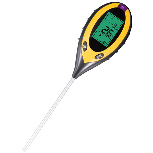 Superseller - 4-in-1 Soil Test ph Moisture Meter Light Temperature Tester Garden Plant Flowers Soil Monitor Tool Multi-Functional Bonsai Moisture ph