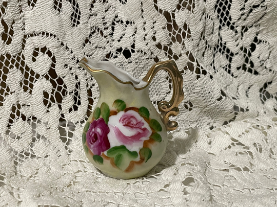 Vintage Creamer, Sugar Scoop, Salt Teabag Holder
