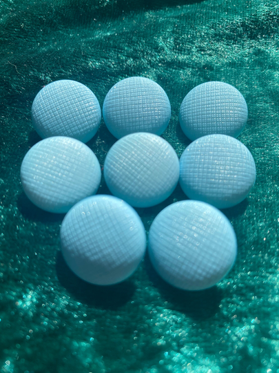 Textured Buttons Powder Blue 17mm A Set Of 8