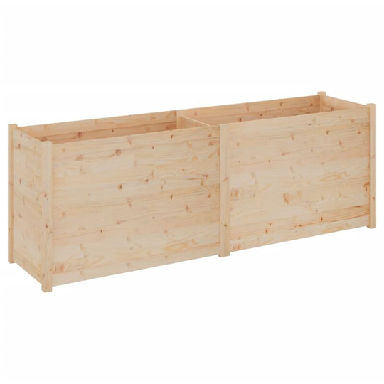 Garden Planter 200x50x70 cm Solid Pinewood Vidaxl Brown