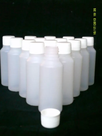 5 X 100 Ml Clear Plastic Bottles With Lids Ideal Home/Craft Hobby Travel Medicine