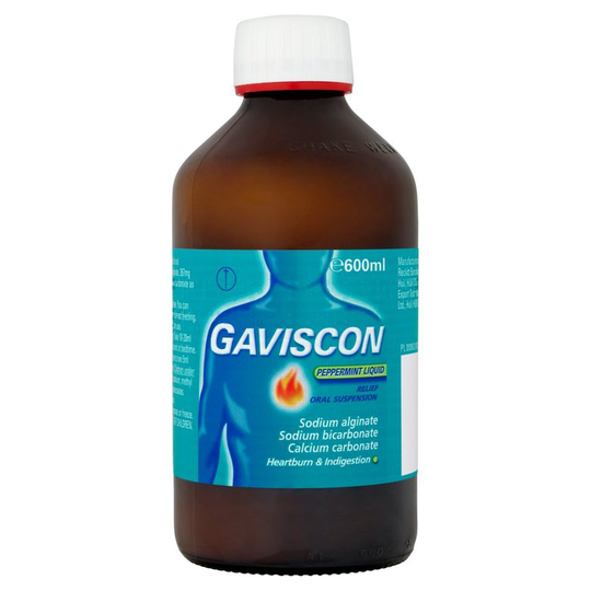 Gaviscon Peppermint Liquid Relief 600Ml