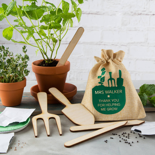 Personalised Thank You Teacher Gardening Growing Kit