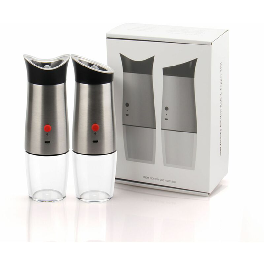 Electric Salt and Pepper Grinder: - usb Rechargeable Automatic Gravity Salt and Pepper Grinder, 170ml High Capacity Adjustable Coarse Grit No Need to