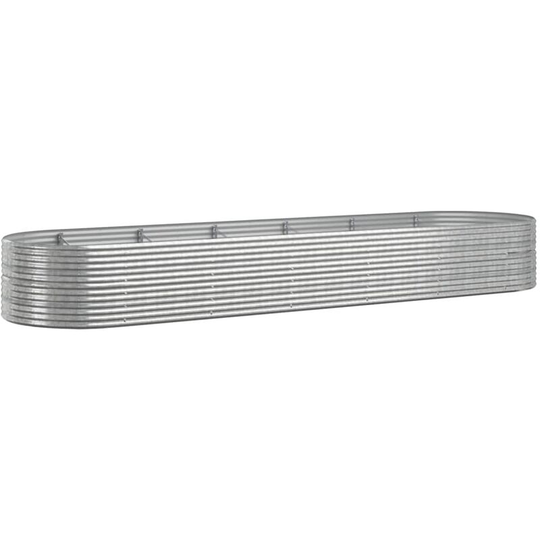 Vidaxl - Garden Planter Powder-coated Steel 510x140x68 cm Silver Silver