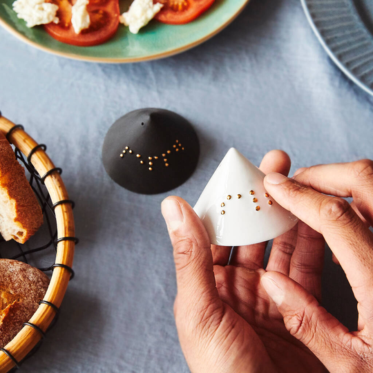 Salt And Pepper Shakers With Braille