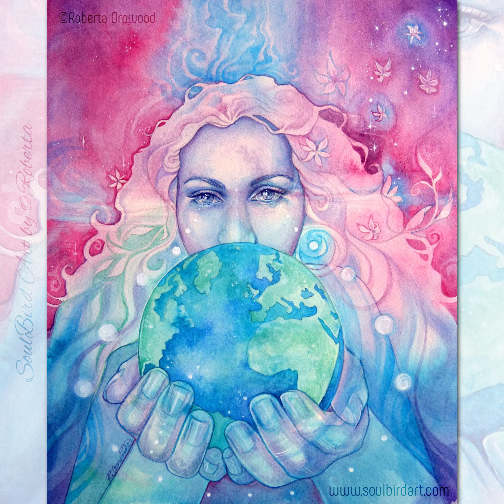 Earth Keeper Gaia Art Print/A3
