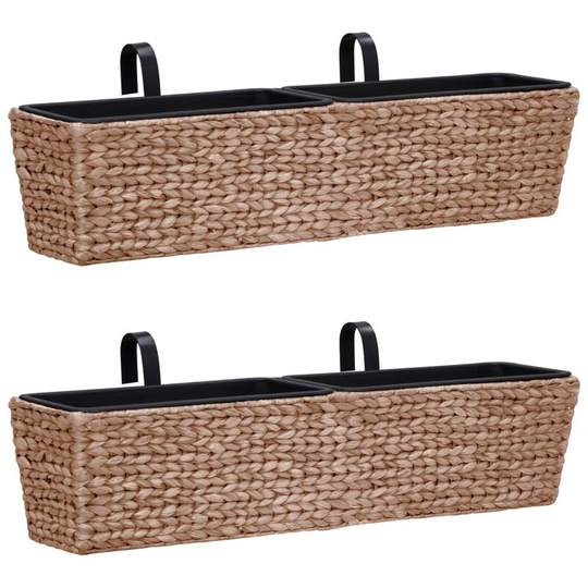 Vidaxl - Garden Planters 2 pcs Water Hyacinth Brown Brown