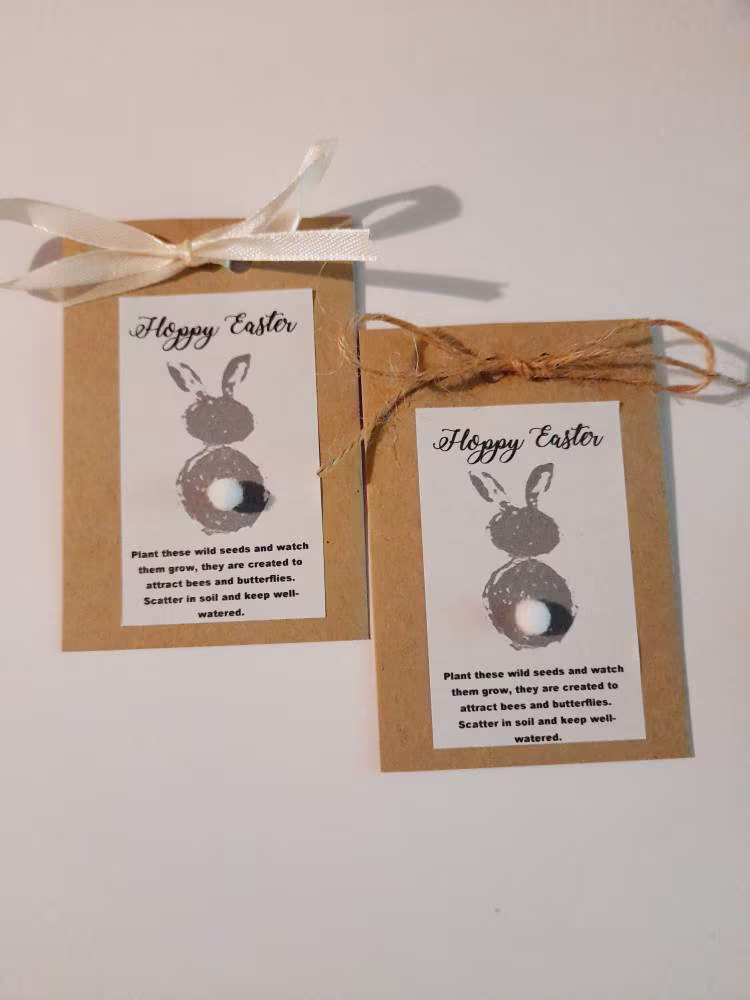 Easter Gift, Seed Packet, Send A Seeds, Gift For Kids, Flowers, Alternative Favour, Vegan Gift