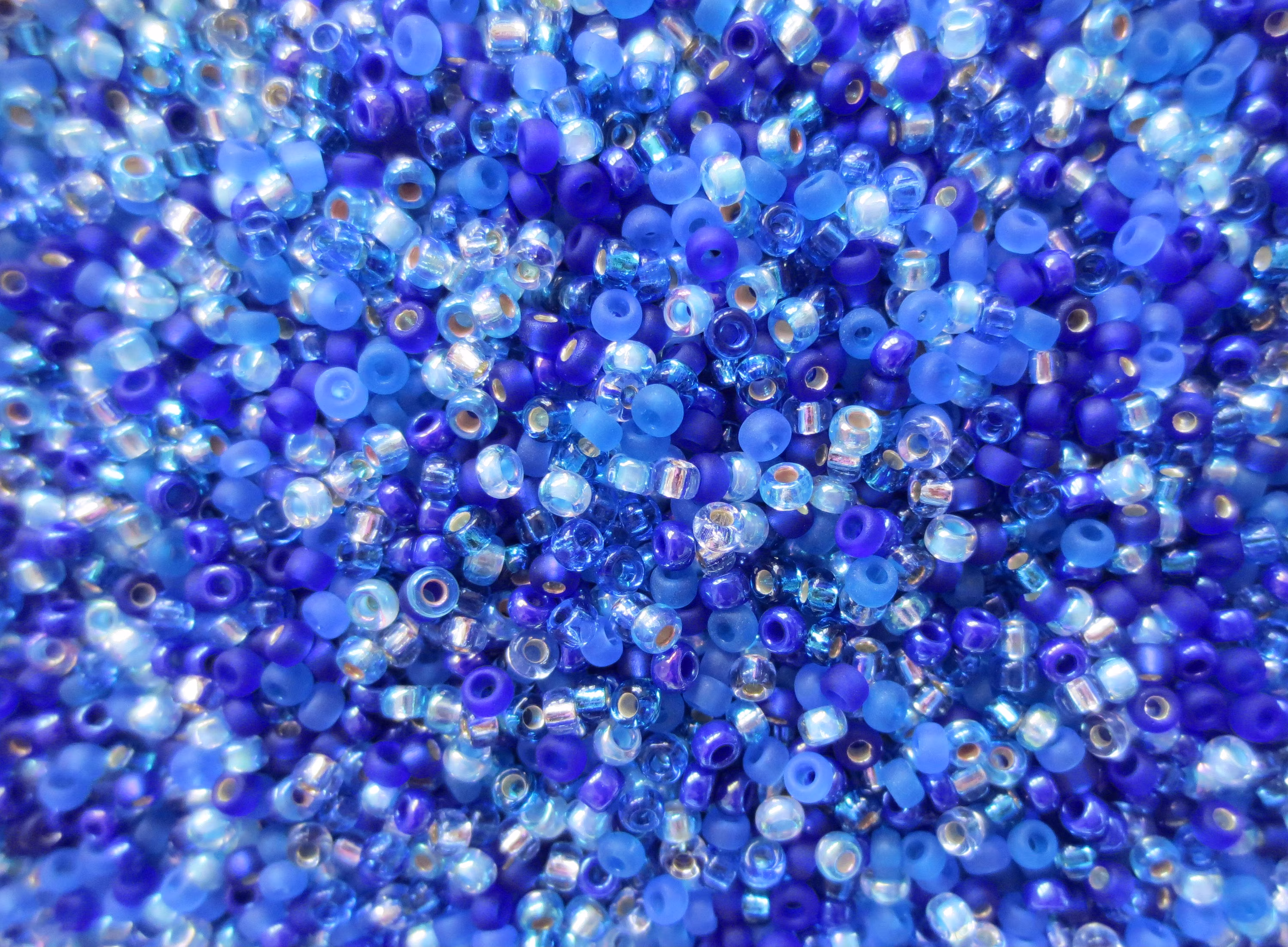 Miyuki Seed Beads - Blueberry Mix Size 11/0 Choice Of 10, 20 Or 30 Grams