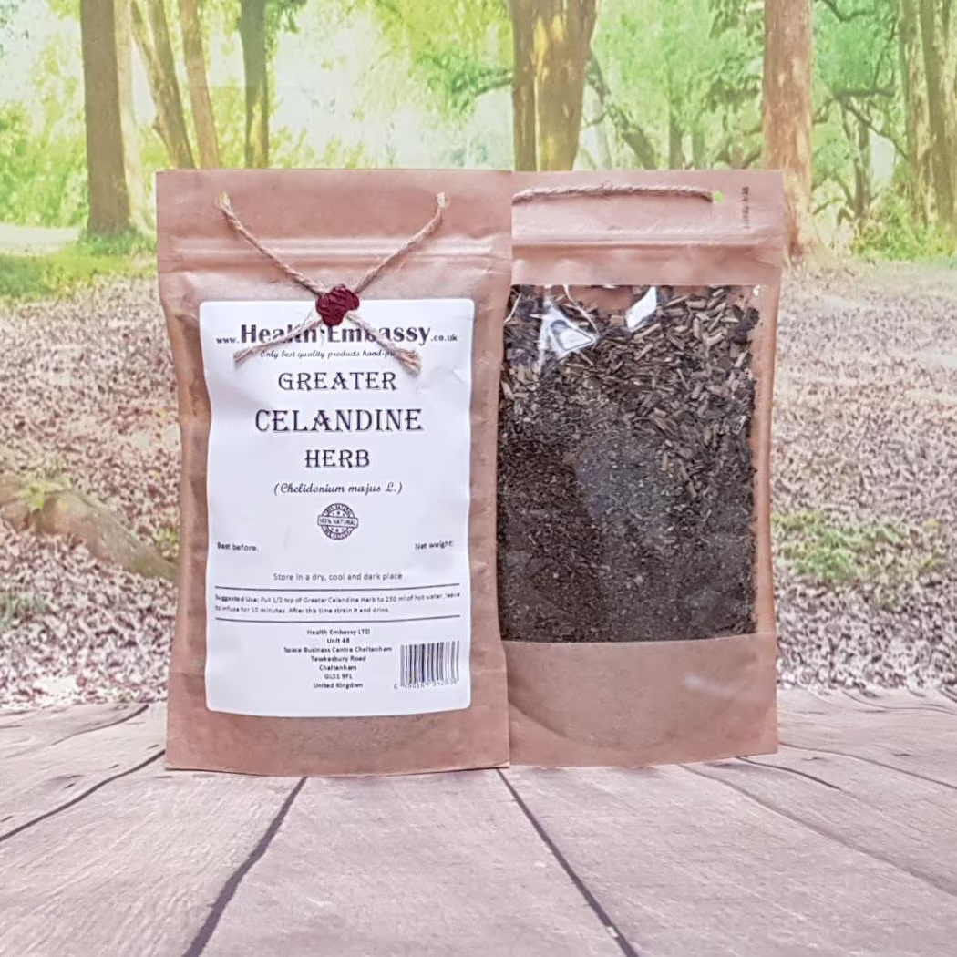 Greater Celandine Herb/Chelidonium Majus L Herbal Tea Health Embassy