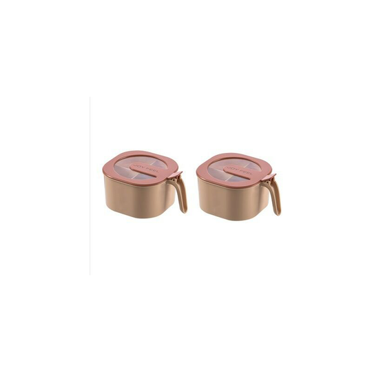 Household Kitchen Supplies Daily Necessities Seasoning Box Storage 2 pink