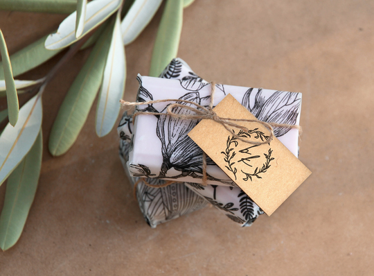 30 Organic Soap With Translucent Wrapper & Tag For Your Event Favour| Australian Made Diy Handmade Favour | Natural & Sustainable