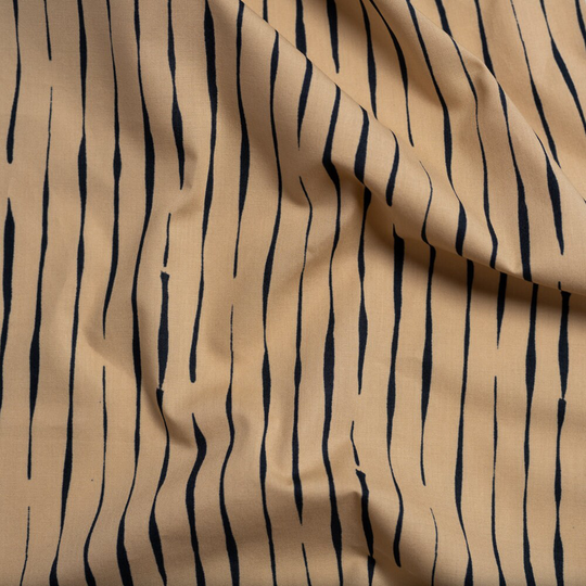 stroke Captain, Quilting Weight Organic Cotton From Jenny's Basics Collection By Jenny Ronen For Birch Fabrics