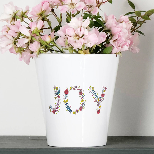 Personalised Floral Plant Pot