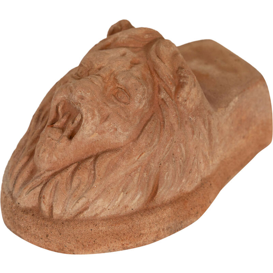 Biscottini - Set of 12 'lion's HEAD'potting feet ,potholders for vases, pots and planters, pitchers, basin, outdoor, in Tuscan Terracotta