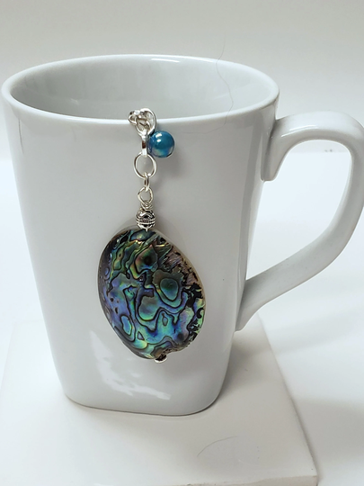 Abalone Shell Tea Infuser - Strainer For Loose Leaf & Herb -Mesh Stainless Steel Ball