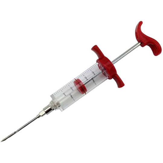 Meat Injector Syringe Marinade Turkey Seasoning Injector Syringe With Scales,model:Multicolor