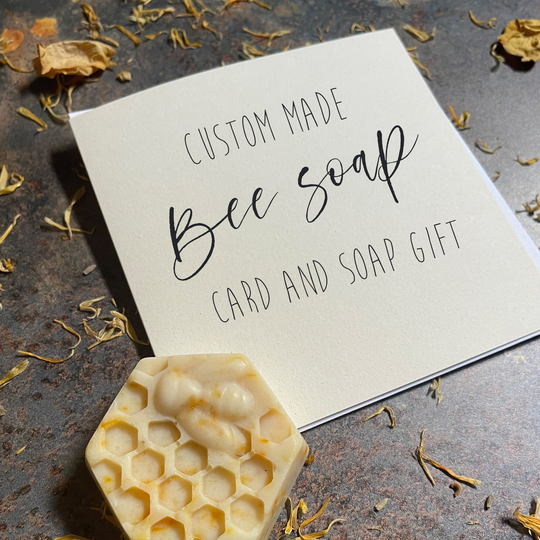 Eco Friendly Design Your Own Bee Soap Gift, Create A Gift , Personalised Vegan Soap, Cruelty Free Organic